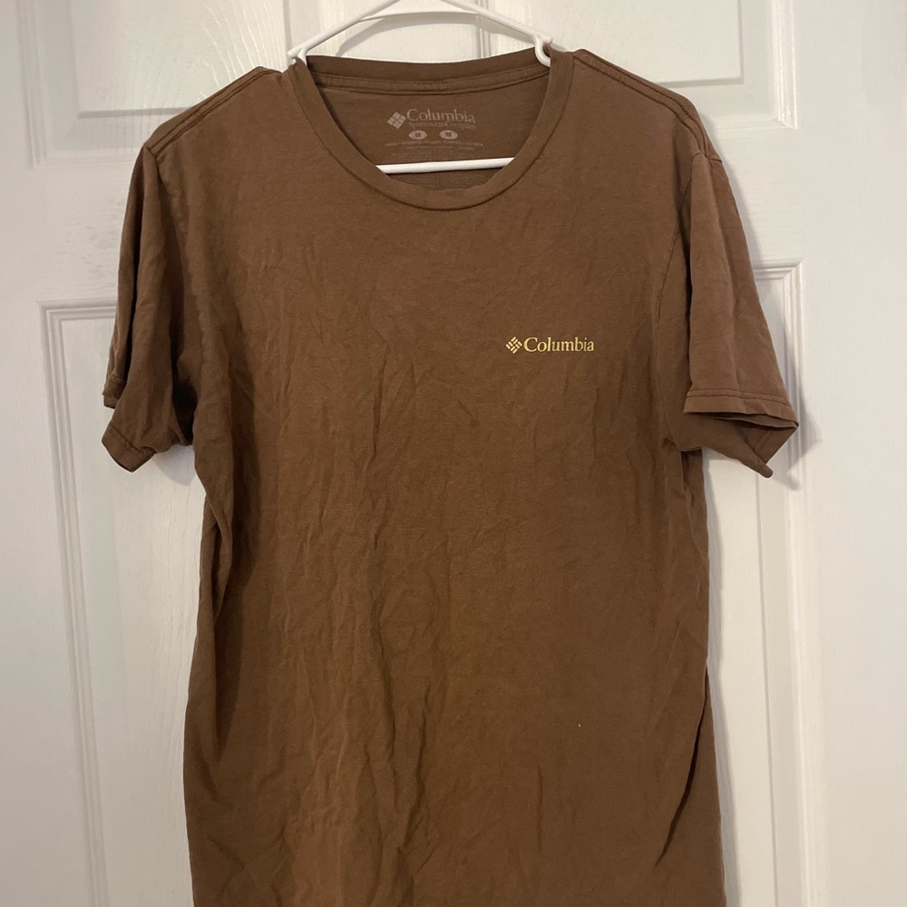 Columbia Men's Short Sleeve Brown Tee